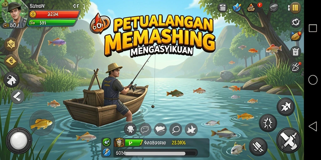 Tangkapan ikan besar dalam gameplay 66D yang menarik.