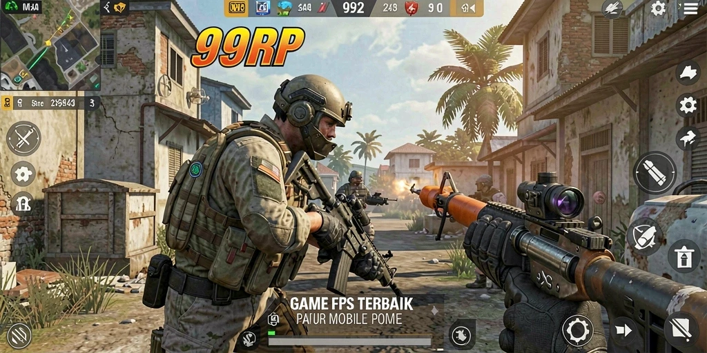 Tampilan gameplay 99RP yang mendebarkan dan penuh aksi.