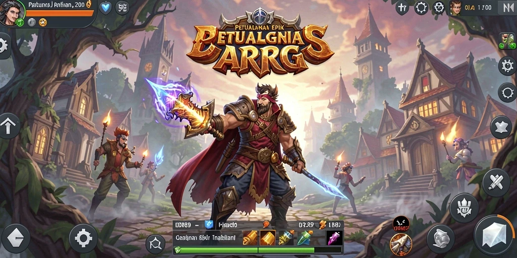 Tampilan screenshot utama IDR89 memperlihatkan aksi pertarungan yang seru di dunia ARPG.
