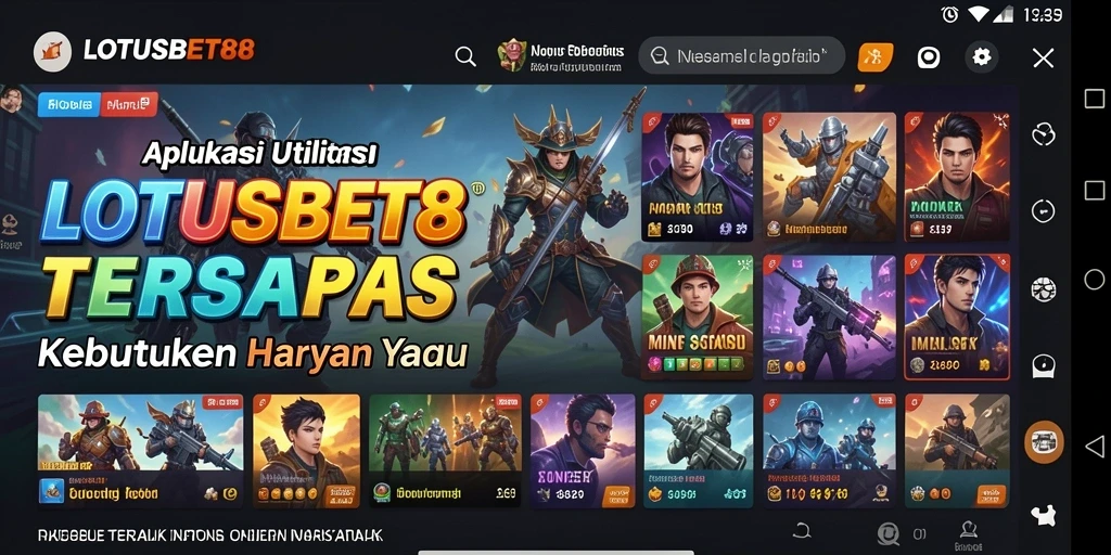 Tampilan antarmuka pengguna LOTUSBET88 yang intuitif dan mudah digunakan.