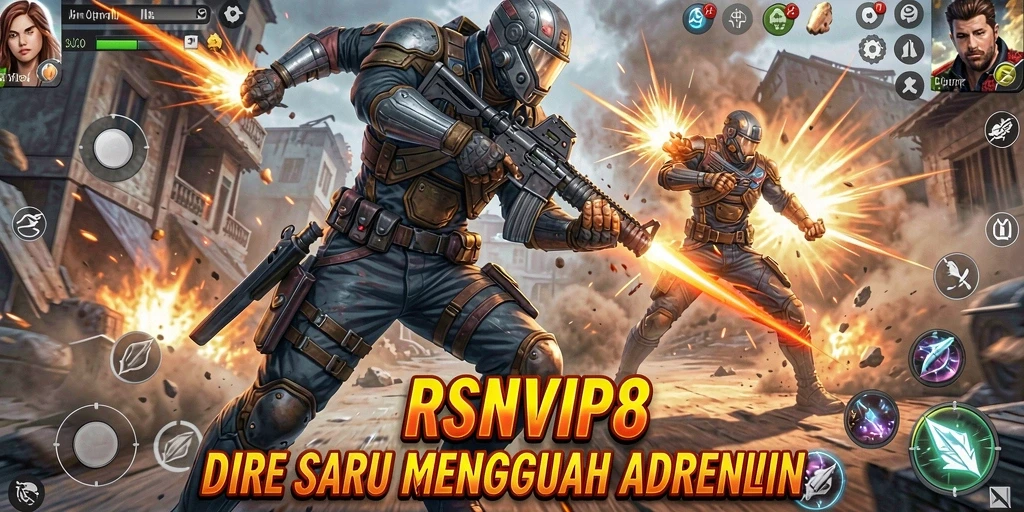 Screenshot gameplay RSNVIP8 dengan aksi seru dan karakter menarik.