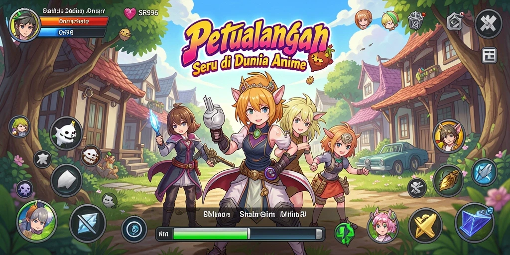Tampilan gameplay SR996 yang dinamis dan penuh warna.