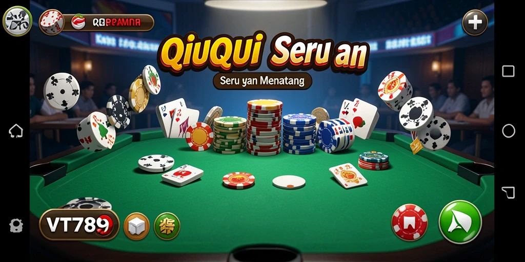Screenshot gameplay QiuQiu VT789 yang mendebarkan.